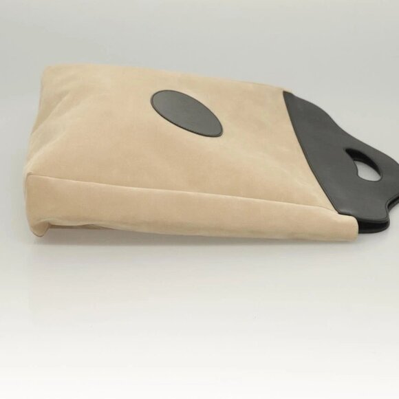 GUCCI Hand Bag Suede Beige 002 8000 Auth - Picture 3 of 16